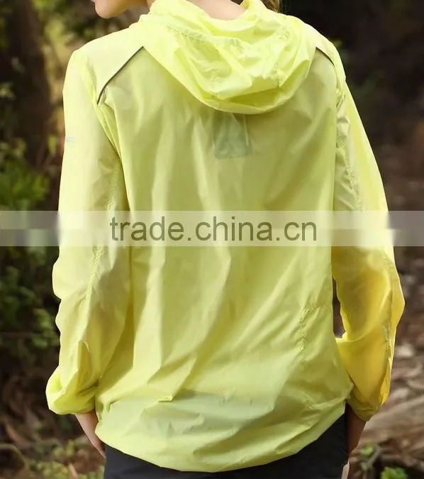 2013 unisex light yellow windbreaker