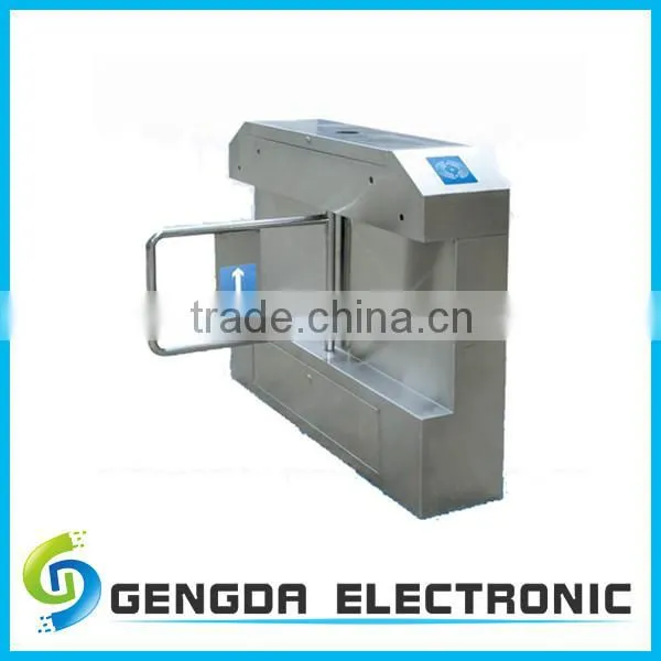 low noise high capacity waterproof identification access control turnstile 304 stainless steel swing barrier