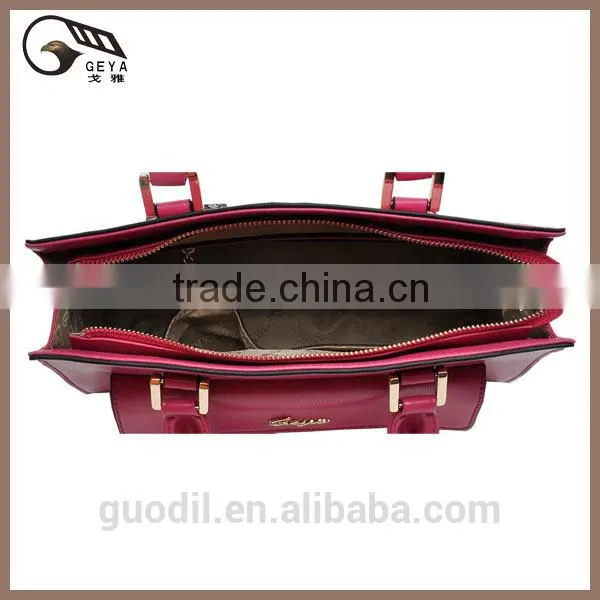 Design Top selling handbags ladies 2014 brand leather mature women handbags