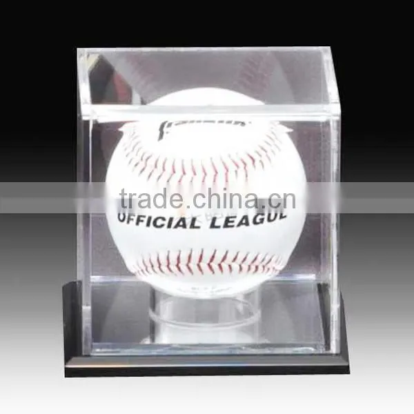 small clear plexglass Acrylic Baseball storage Display Box