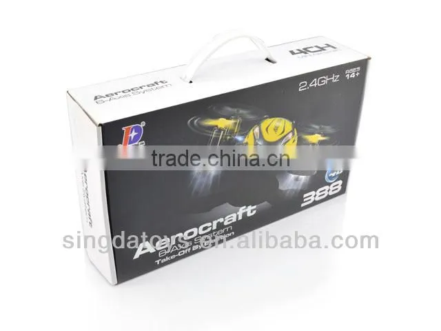 New Arrived!JXD388 4CH 6-Axis RC Hand Throwing Flying Copter With Light