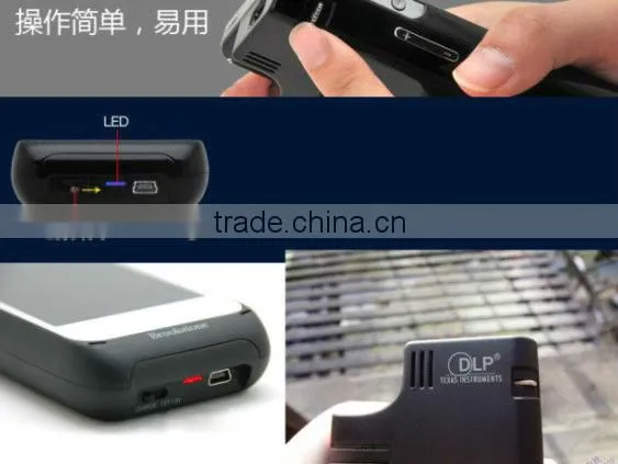projector,speaker,power bank, multifunctional led mini pocket projector---640*360Pixels---12 Ans lumens