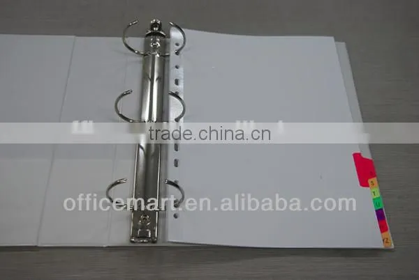 3 inch pvc view binder/a4/ fc ring binder/pvc file folder/plastic pockets file folder/a4 clear file folder document holder