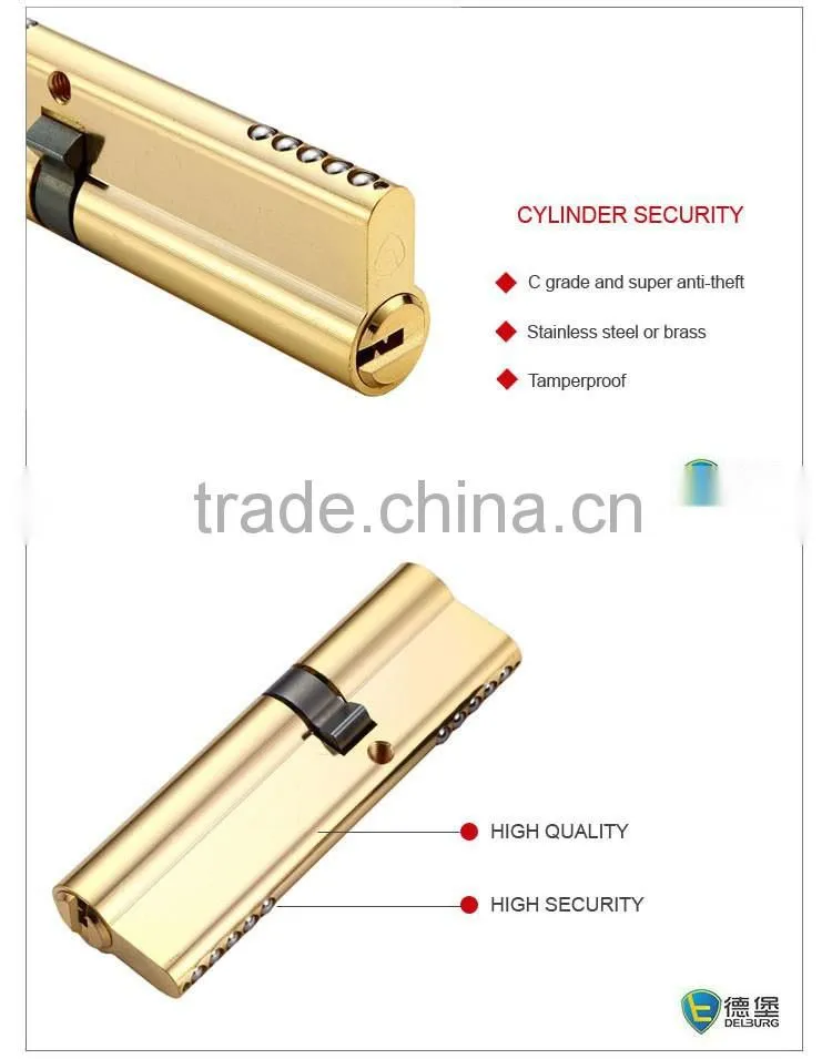 120mm High security mortise hidden cylinder door lock