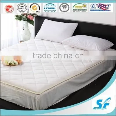 quilted mattress topper with skirt cotton mattress cover bed mattress protector