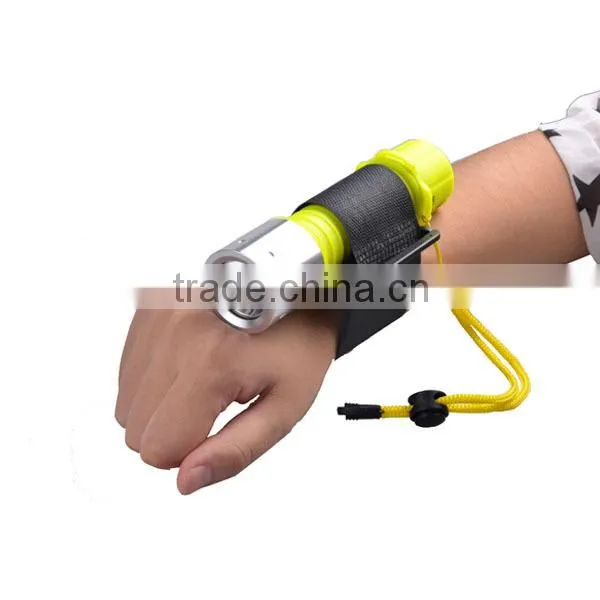 Stainless Steel Head 3 Modes Underwater Torch Light Diving Flashlight