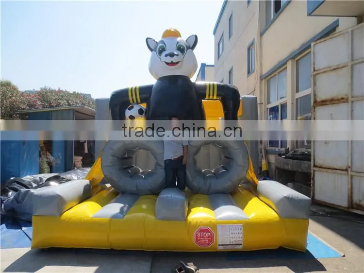 CE Panda Inflatable Playground Obstacle channel for kids