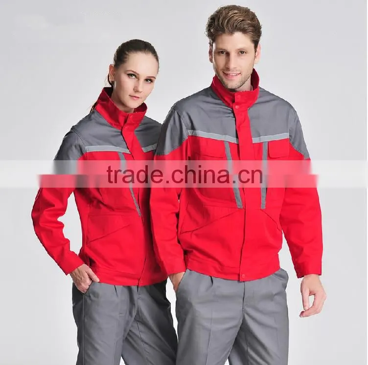 autumn long sleeve wearproof reflective stripe cleaning uniform
