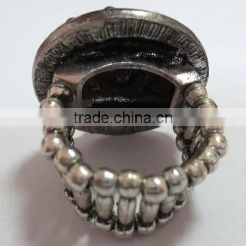 2012 silver antique alloy ring