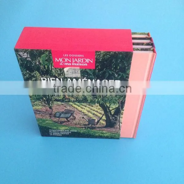 Differents size full coloring print beautiful slipcase boxes printing