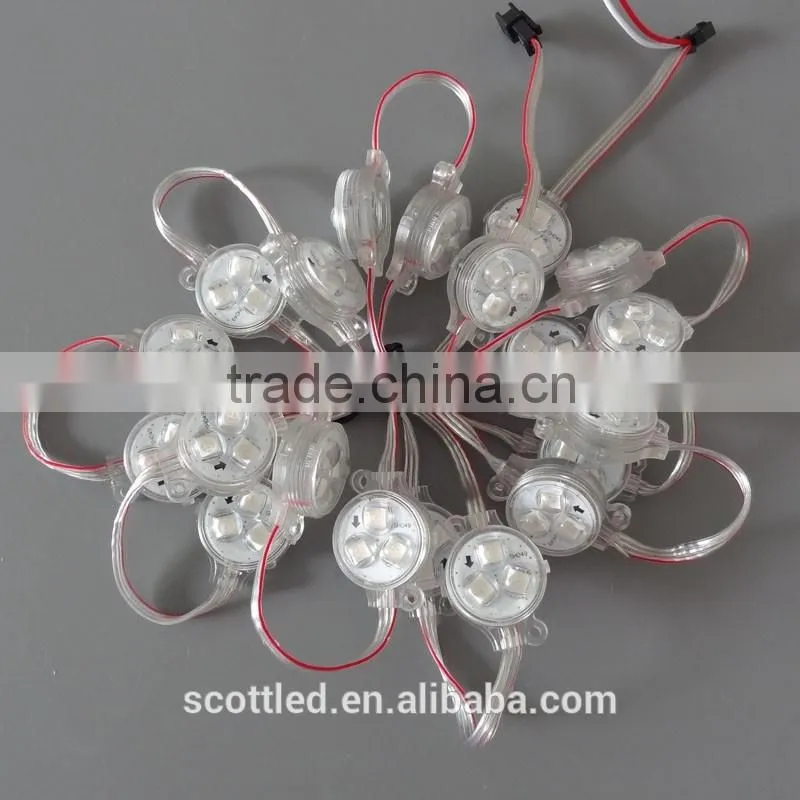led 30mm mikly cover ws2811 ic led point light source smart controller disco Led Effect Light led dot light for advertising