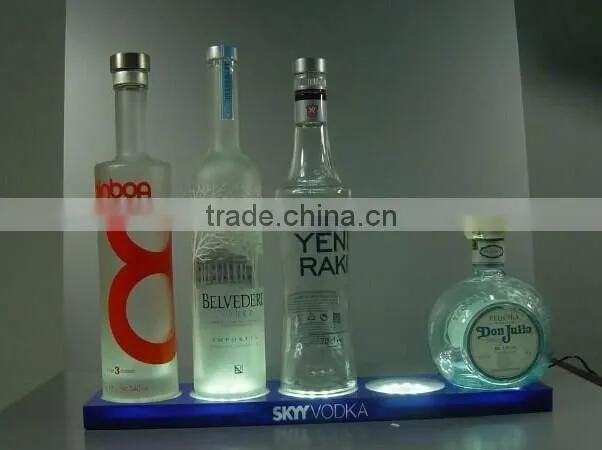 Led Acrylic Wine Bottle Glorifier For Showcase Display