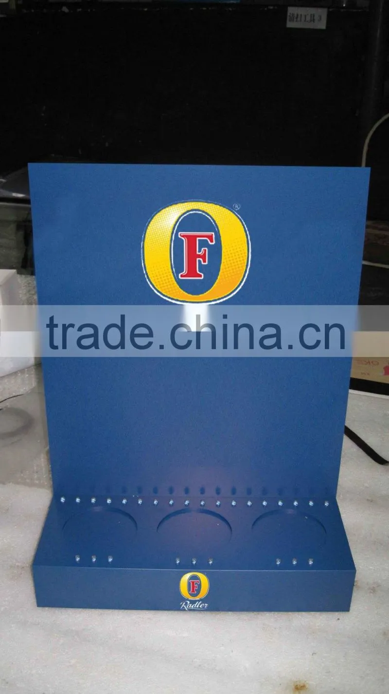 Customized Acrylic Led Bottle Display Stand With Led