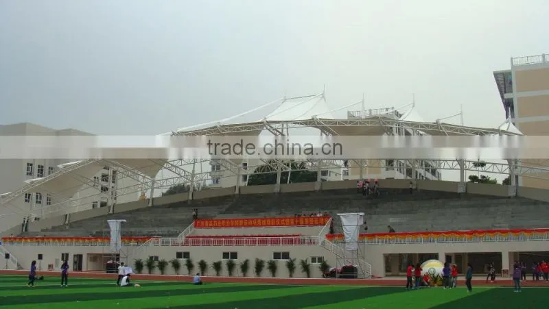 New style environmental Football sports stand architecture membrane structure PVDF