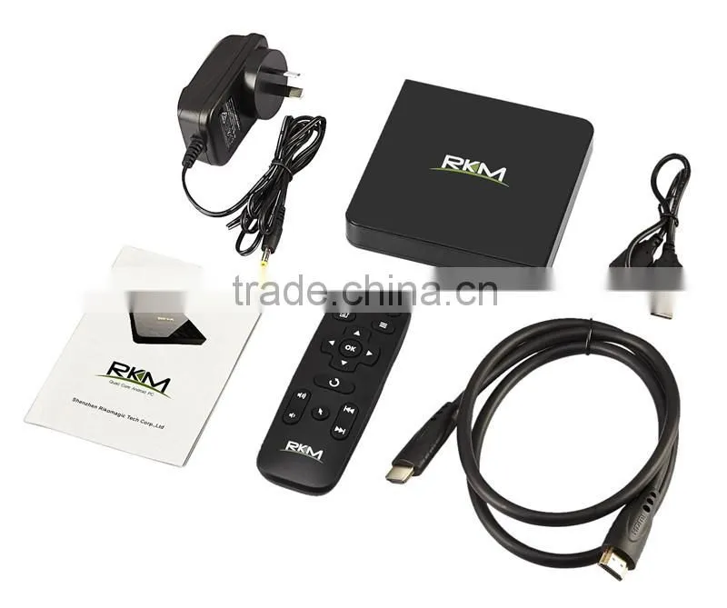 Rikomagic RKM AmlogicS812 quad core 4K android4.4 media player Dual band WIFI 1000M LAN bluetooth4.0-MK12