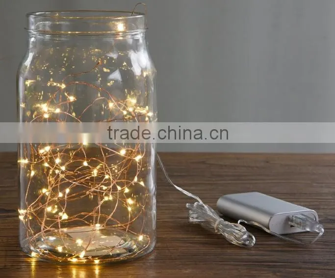 10m 100L copper wire USB operated led string light