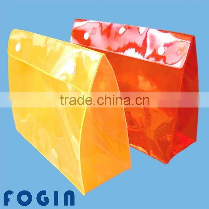 PVC EVA TPU Cosmetics packaging bags with zipper and printing