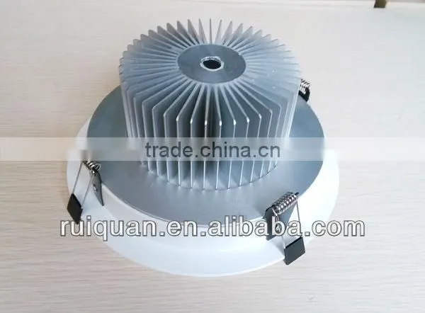 Plastic cover led down light housing