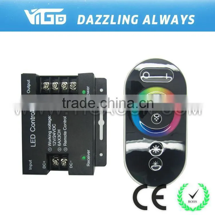 LED RGB touch controller glass panel