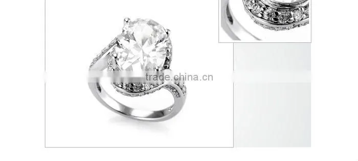 Wholesale jewelry gemstone 925 sterling silver China CZ ring