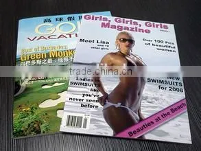 A4 softcover fashion adult magazine printing