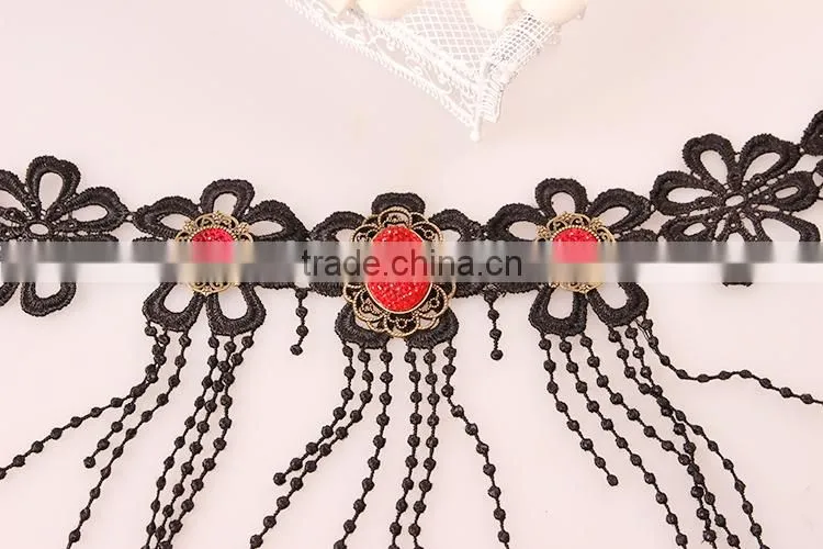 lace fashion indian jewelry set, cheap necklace and earring sets