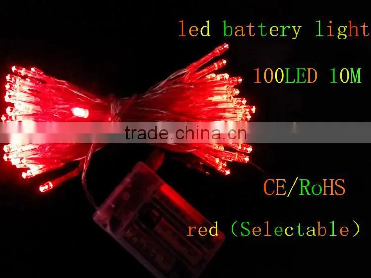 4.5Voltage 100L 10M LED battery christmas light led street light led tree light