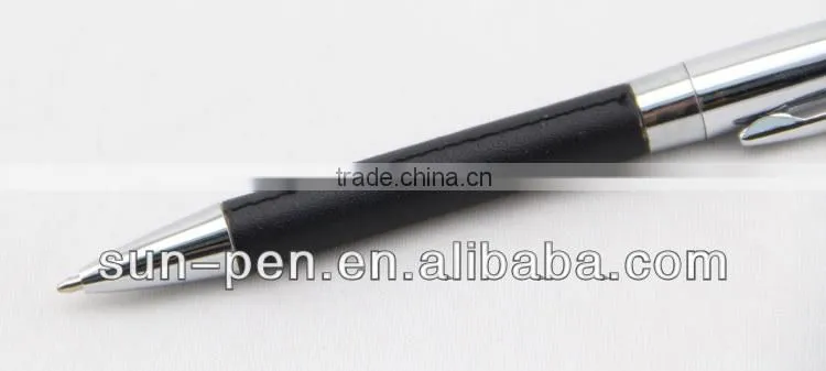 Exclusive ballpoint pens leather paint pens