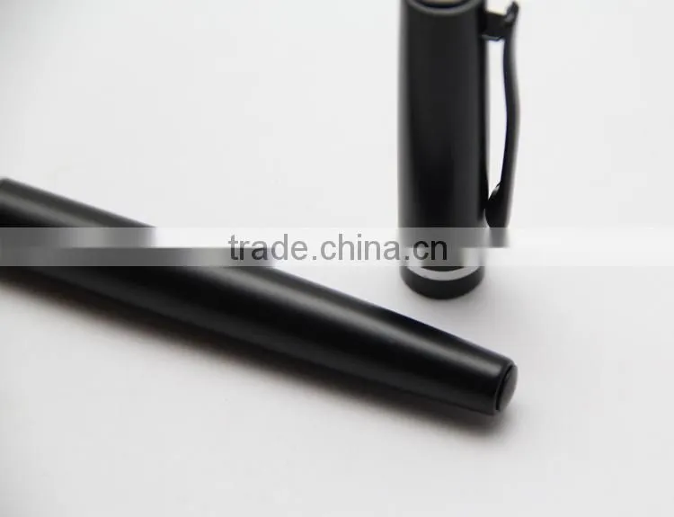 black silver ring roller metal pen