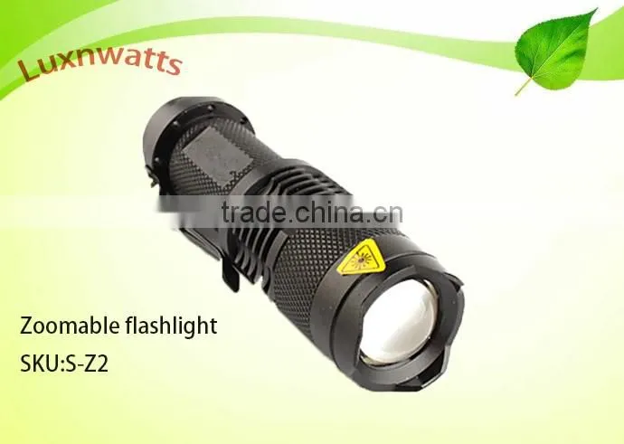 2016 Hot sales LED Light Source and 14500/AA Battery Type led torch light