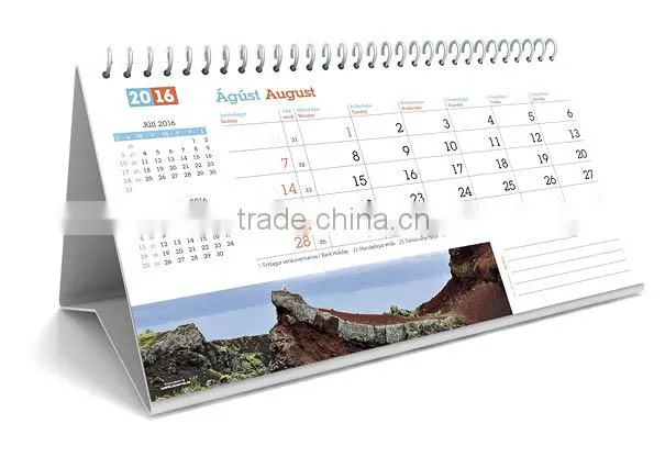 High quality Promotional Office Table solar calender printing