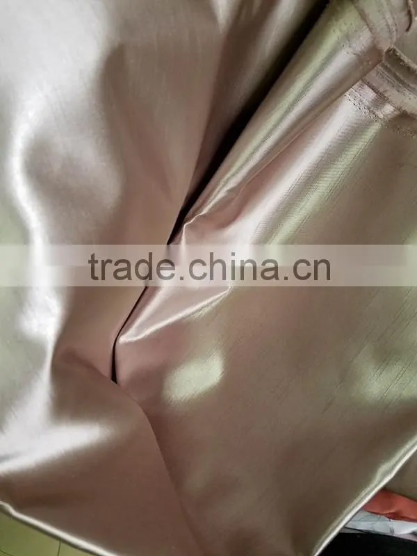 100%Polyester Slub Satin Fabric