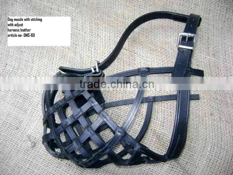 Wholesale Luxury New Design Genuine Leather Dog Muzzle