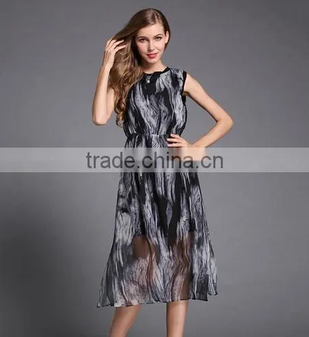 2016 Shanghai Wholesale Printed Fabric For Dress With Fashion Style
