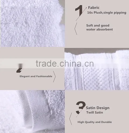 High Quality Wholesale White Face Towel 100% Cotton Five Star Hotel Towel