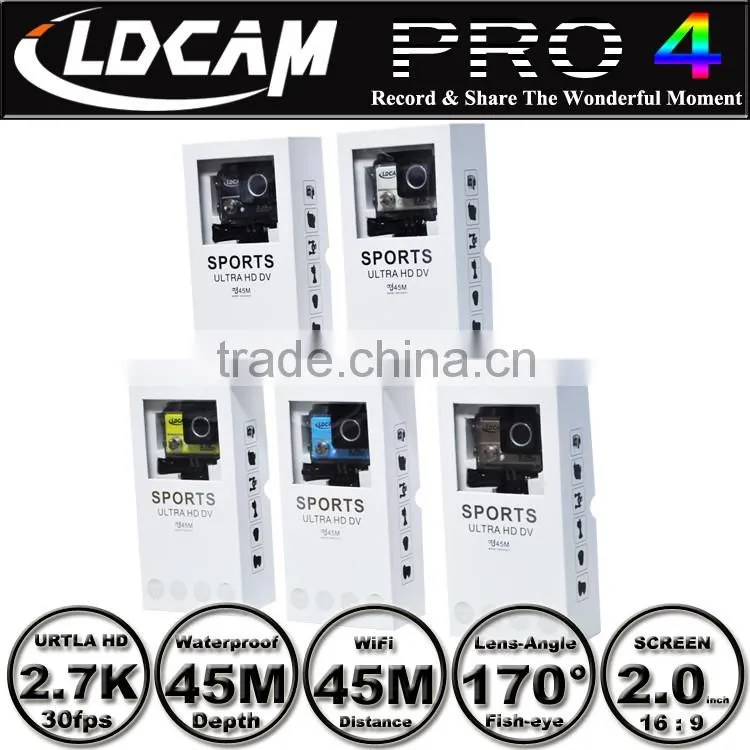 Big discounts!!! LDCAM PRO4 Ultra HD 2.7K/4K Video 170 degrees Wide Angle Sports action Cam 2-inch Screen 1080p 60fps