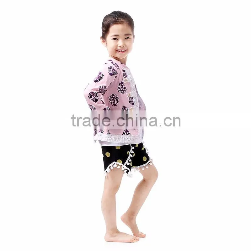 2016 fashion designs wholesale children's boutique clothing , pretty coat