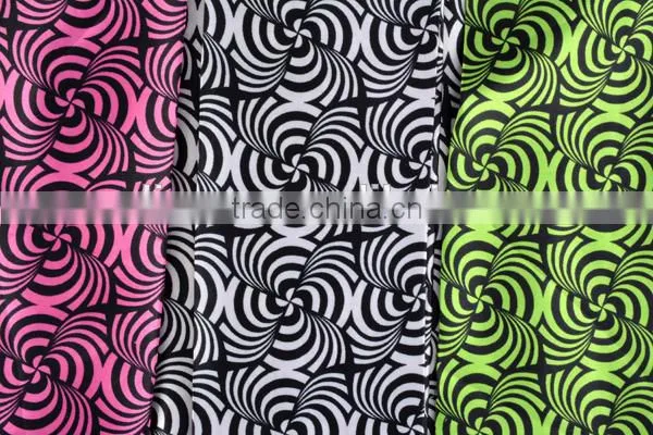 Mulinsen Textile Woven The Circle Flower Polyester Printed Satin Finish Fabric