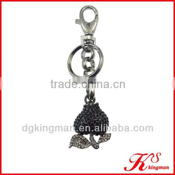 Kingman best quality top sell fashion owl pendant keychain