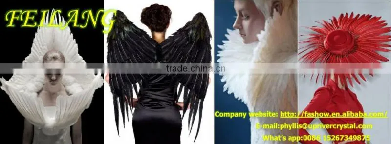 Wholesale Imitation Eagle Feather Top Quality Best White Turkey Black Tip Feather