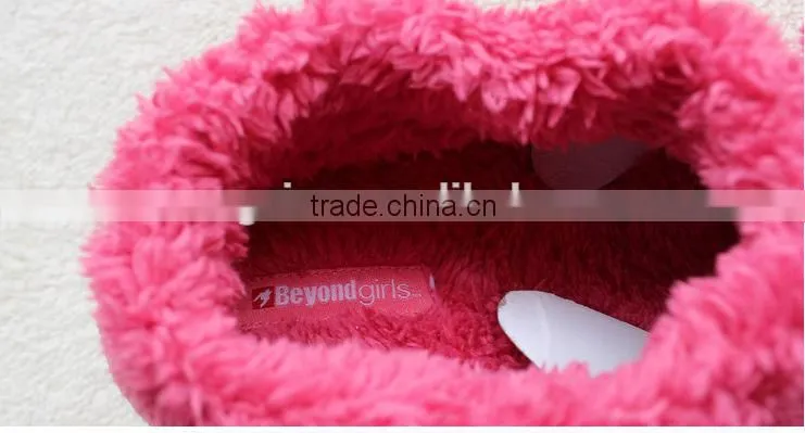 popular cute cheap indoor winter boots with pom poms