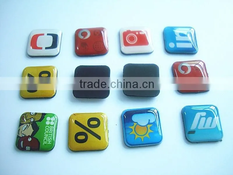 High Quality, block, artwork OEM acceptable ,3D crystal resin fridge magnet