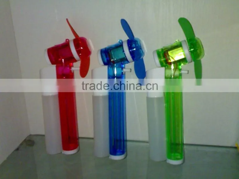 Water Mist Fan Type MIST SPRAY FAN Cool Refreshing Hand Held Portable NEW sealed Purple hand held