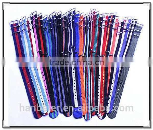 PVD buckle high quality fashion nato band adjustable custom watch band parts