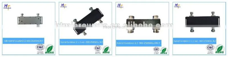 3dB Hybrid Coupler 800-2700MHZ with 7/16 DIN Female connectors