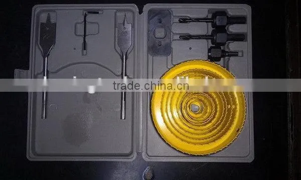 Design best selling 16pc high carbon steel hole saw kits