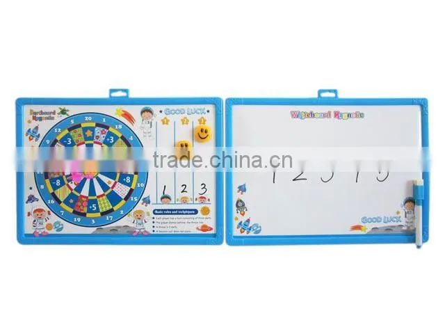 Promotion gift toy big kids magnetic writing board with dart board target