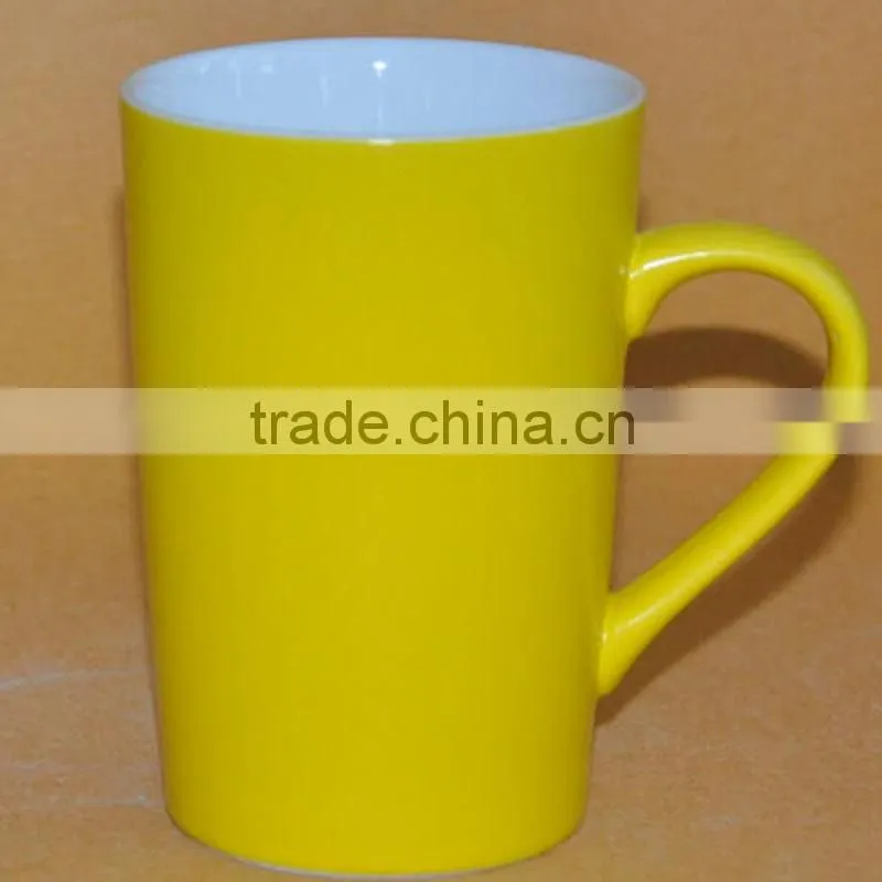 unique cheap white ceramic mug low price with handle