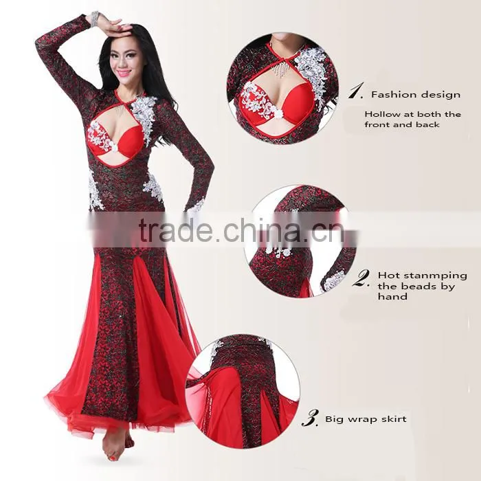 Wuchieal Wholesale Sexy Professional Belly Dance Costume, Top Grade High Quality Sexy Belly Dance Costume Dress