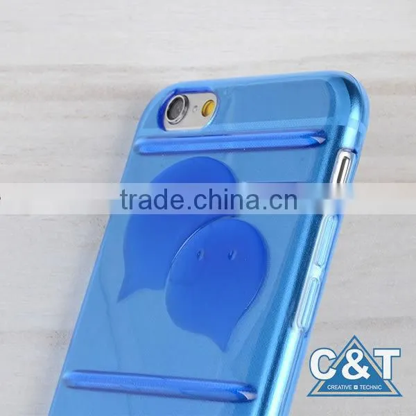 C&T New style popular slim transparent tpu mobile phone shell for iphone 6s